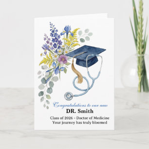 Personalized Doctor, Nurse, MA graduation Card