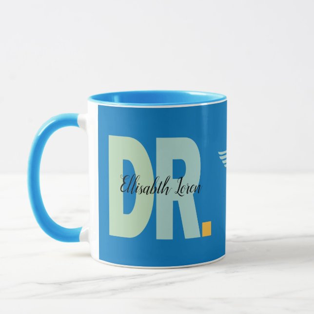 Personalized Doctor PhD Graduation Mug  (Left)