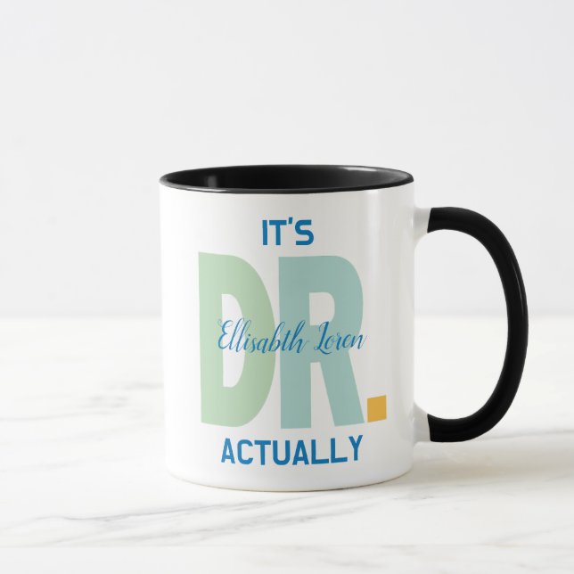 Personalized Doctor PhD Graduation Mug  (Right)