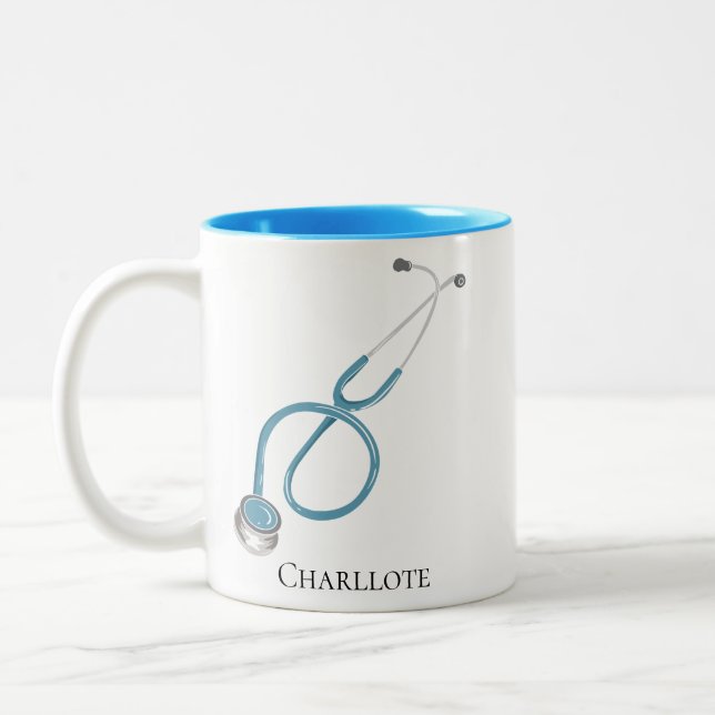 Personalized Doctor Stethoscope Name Mug (Left)