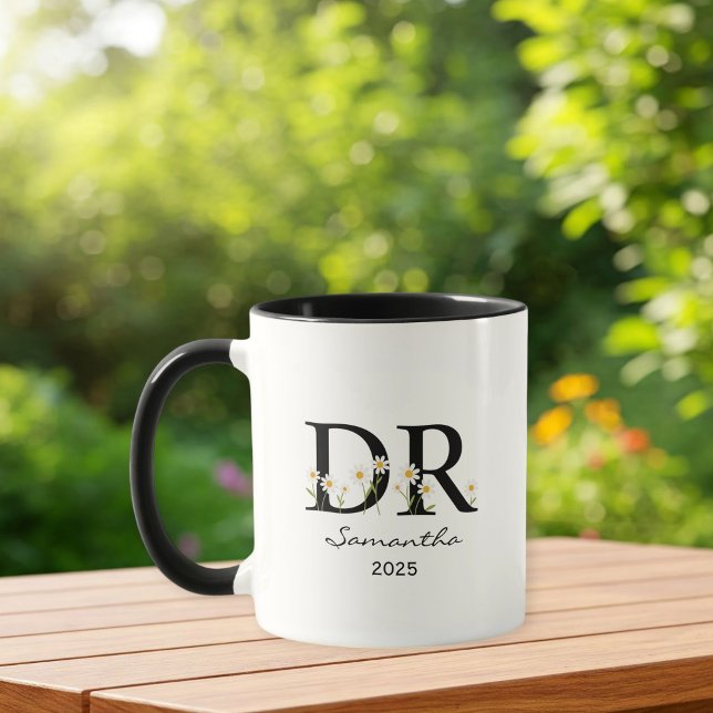 Personalized doctoral mug, customized doctoral mug (Créateur téléchargé)