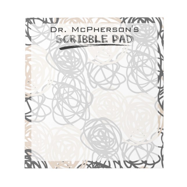 Personalized Doctor's Scribble Pad (Front)