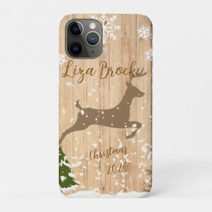 Personalized doe Christmas bauble iPhone 11 Pro Case