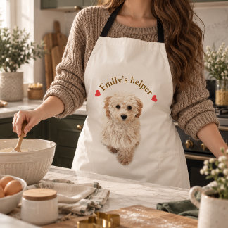 Personalized Dog Apron – Custom Photo & Text