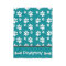 Personalized Dog Blanket Paws Name and Bones