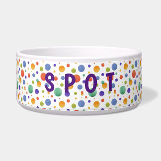 Personalized Dog Bowl in Cute Trending Colours