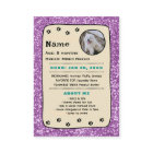 Personalized Dog Cards Pet Trading Card Template