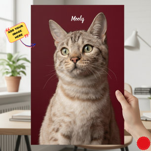 Personalized Dog & Cat Name Photo Prints, Instant  Poster
