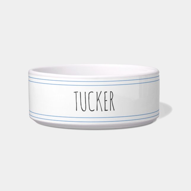 Personalized Dog, Cat, Pet water food bowl dish  (Front)