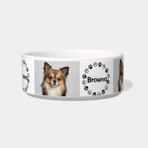 Personalized Dog/Cat Picture Pawprint  Bowl