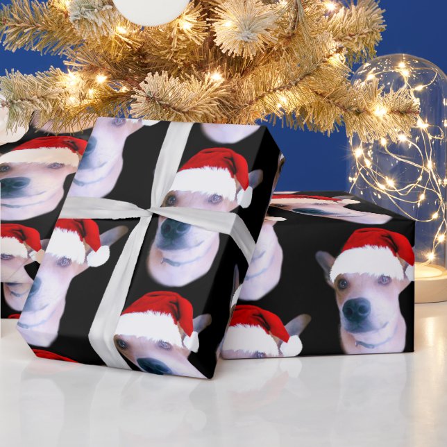 Personalized Dog Christmas Wrapping Paper (Holidays)