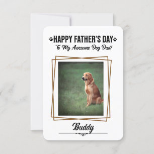 Personalized Dog Dad Father's Day Card