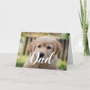 Personalized Dog Dad Funny Photo Happy Fathers Day Card
