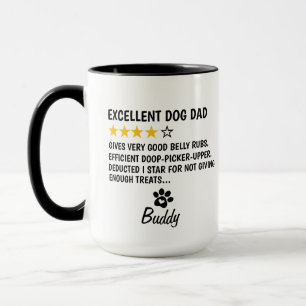 Personalized Dog Dad Mug, Excellent Dog Dad Gift Mug