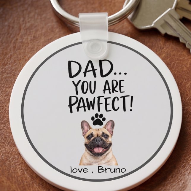 Personalized Dog Dad Photo Keychain | Perfect Gift (Creator Uploaded)
