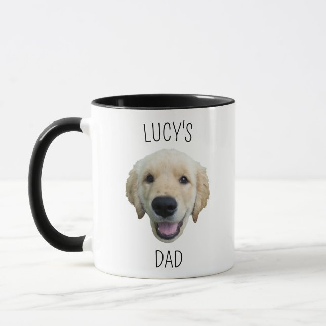 Personalized Dog Face Photo  Mug (Left)