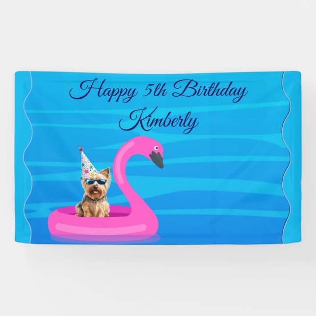 Personalized Dog Floatie Banner (Horizontal)