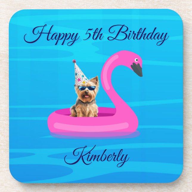 Personalized Dog Floatie Coaster (Front)