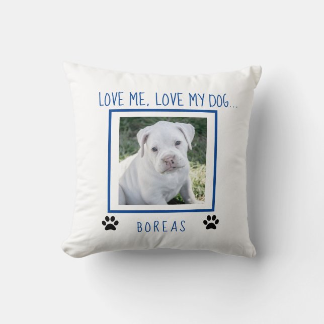 Personalized Dog Gifts for New Puppy Owners Throw Pillow (Front)