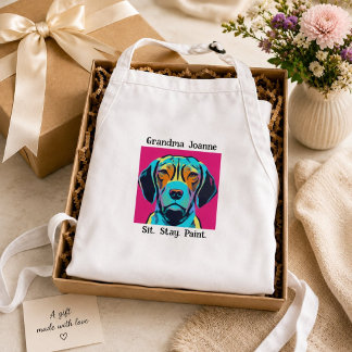 Personalized Dog Lover Artist Gift Standard Apron