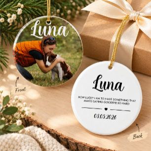 Personalized Dog Lover Christmas Ornament