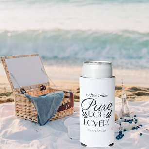 Personalized Dog Lover Custom Design  Seltzer Can Cooler