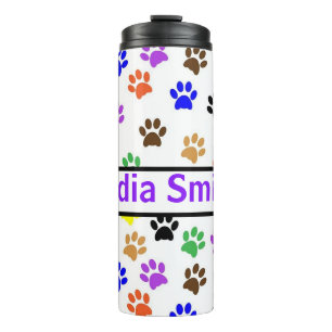 Personalized dog lover drink tumbler