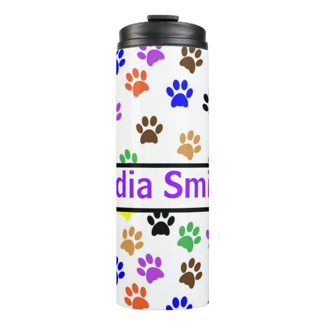 Personalized dog lover drink tumbler (Front)