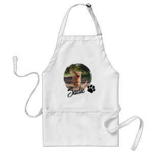 Personalized Dog Lover Gift - Custom Photo & Name Standard Apron
