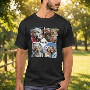 Personalized Dog Lover Pet Photo Collage T-Shirt