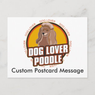 Personalized Dog Lover Poodle Dog Breed Postcard