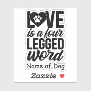 Personalized Dog Lover Sticker   Pet Lover Sticker