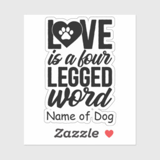 Personalized Dog Lover Sticker | Pet Lover Sticker