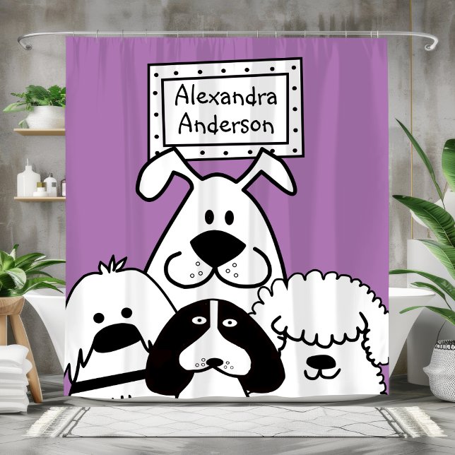 Personalized Dog Lover's (Personalized Dog Lover's Shower Curtain)