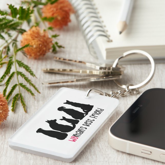 Personalized Dog Lover's   Keychain (Front Right)