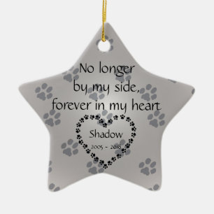 Personalized Dog Memorial Christmas Ornament