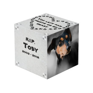Personalized Dog Memorial Cube