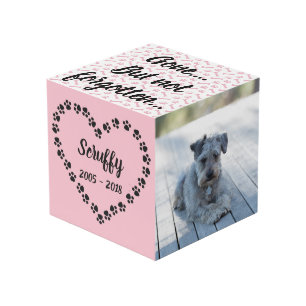 Personalized Dog Memorial Cube