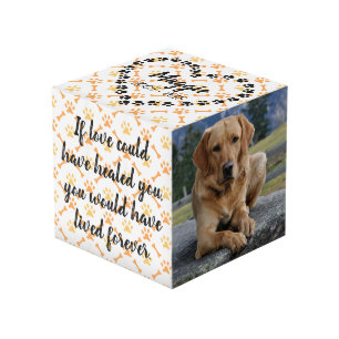 Personalized Dog Memorial Cube