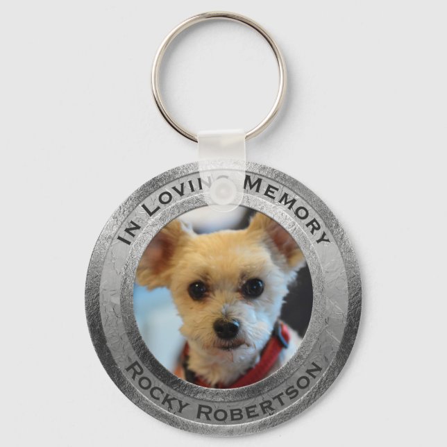 Personalized Dog Memorial Keychain (Front)