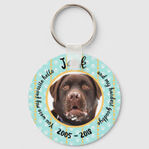 Personalized Dog Memorial Keychain