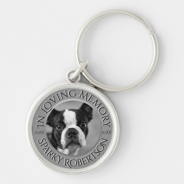 Personalized Dog Memorial Keychain (Front)