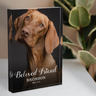 Personalized Dog Memorial Photo Block