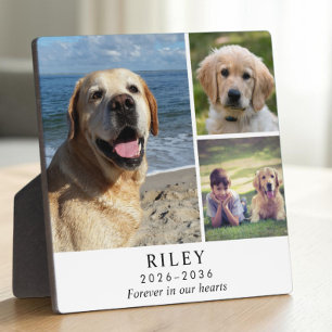 Personalized Dog Memorial Photo Collage Plaque