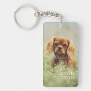Personalized Dog Memorial Photo Pet Loss Gift Keychain