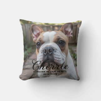 Personalized Dog Memorial Throw Pillow
