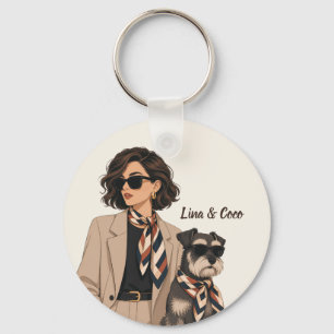 "Personalized Dog Mom Gift" "Custom Pet Owner Keychain