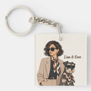 "Personalized Dog Mom Gift" "Custom Pet Owner Keychain