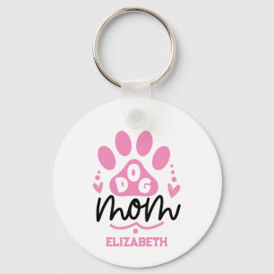 Personalized Dog Mom - Mother's Day Keychain