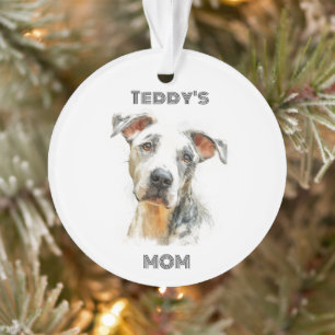 Personalized Dog Mom Photo Ornament Custom Gift